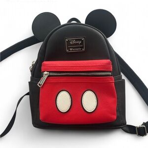 Loungefly Black and Red Backpack